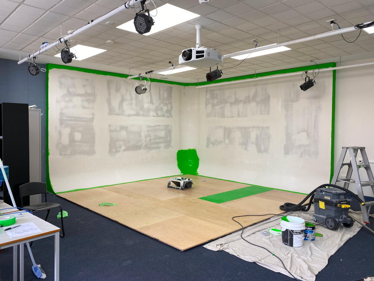commercial painting - before image