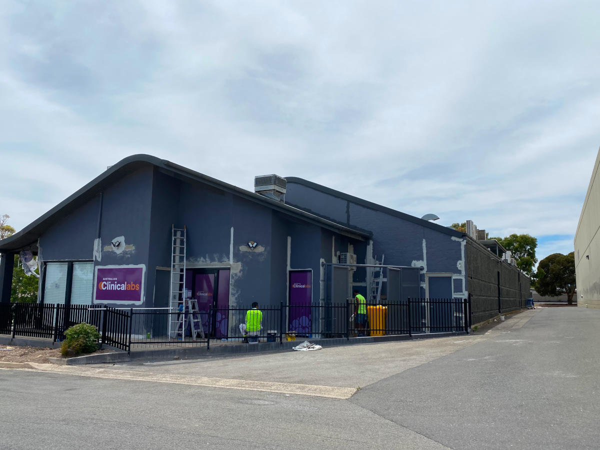 commercial painting - before image