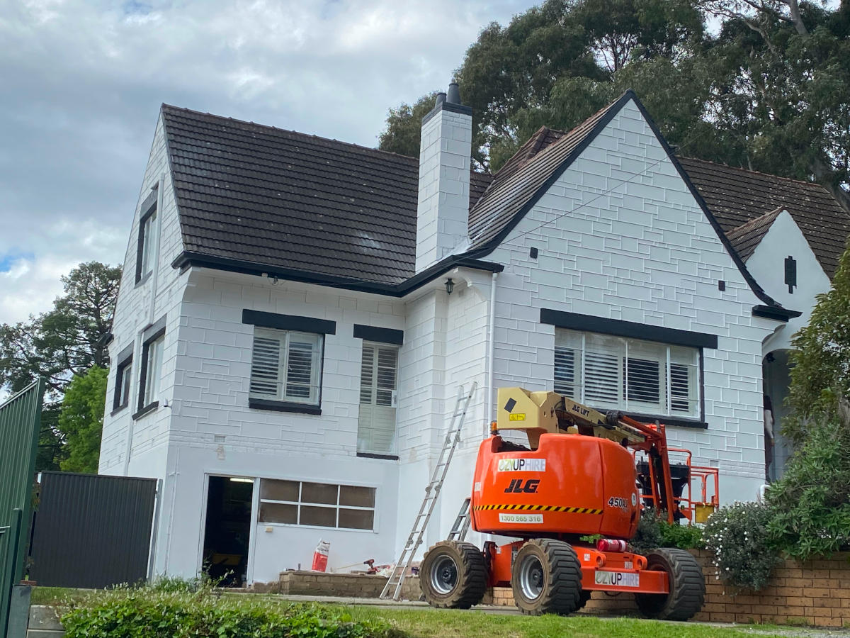 exterior painting - before image