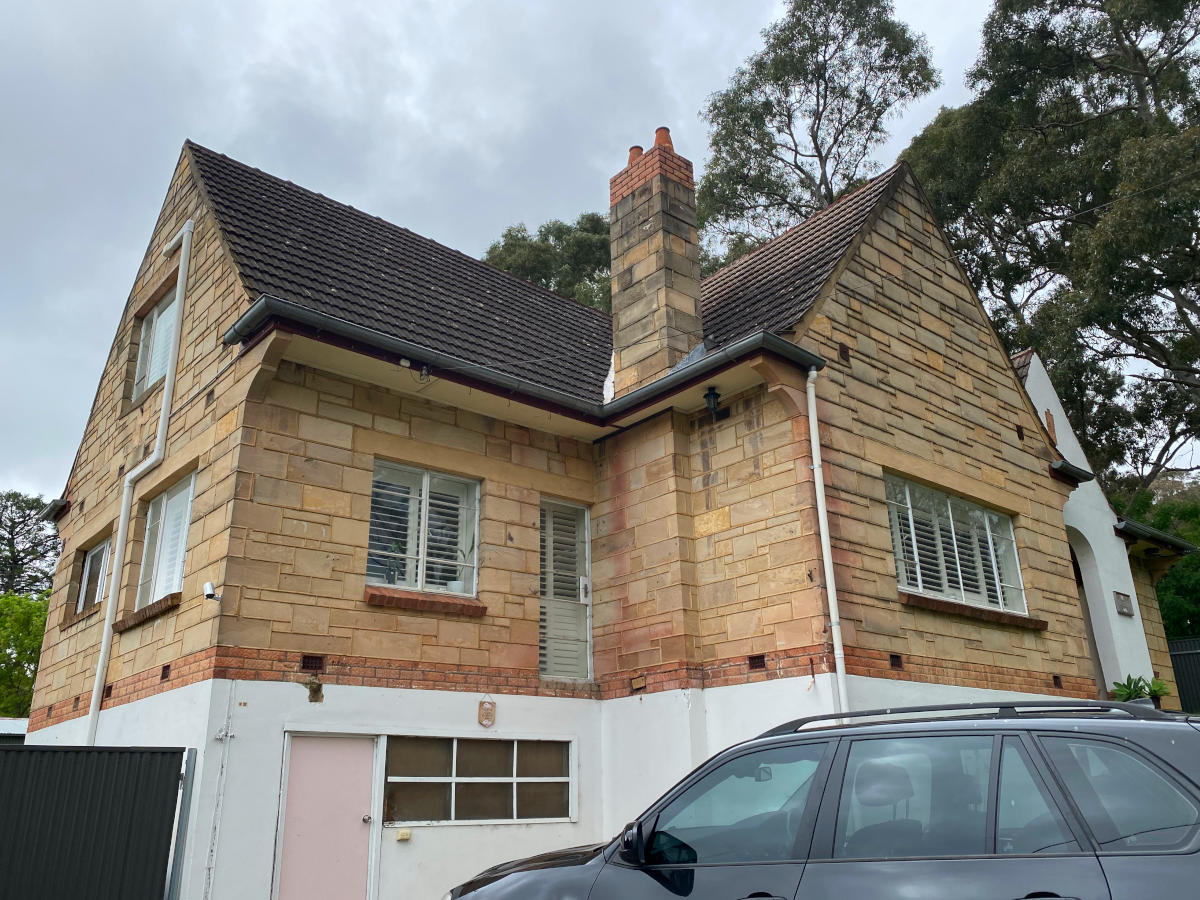 exterior painting - before image