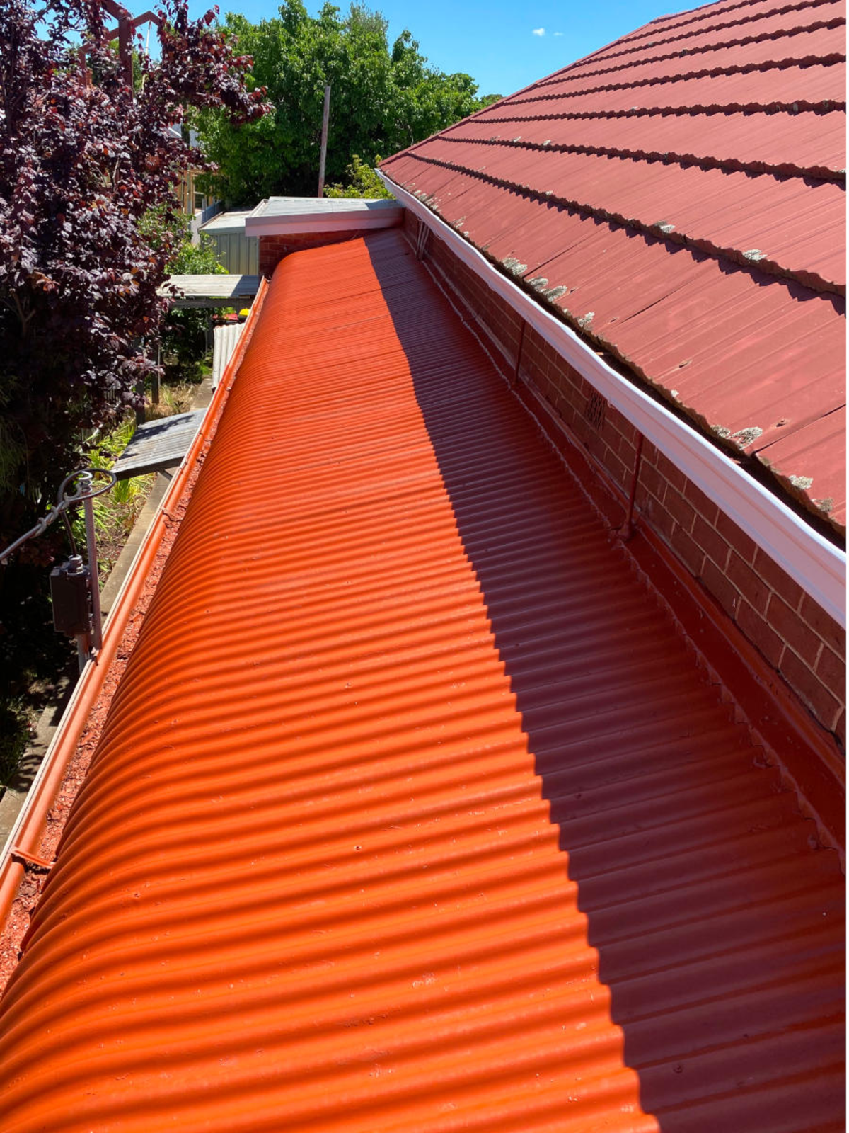 roof painting - before image