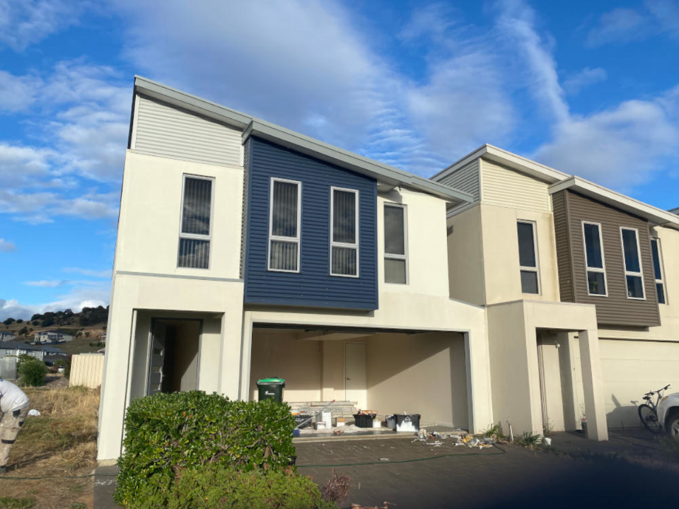 Painting the Exterior Feature Walls