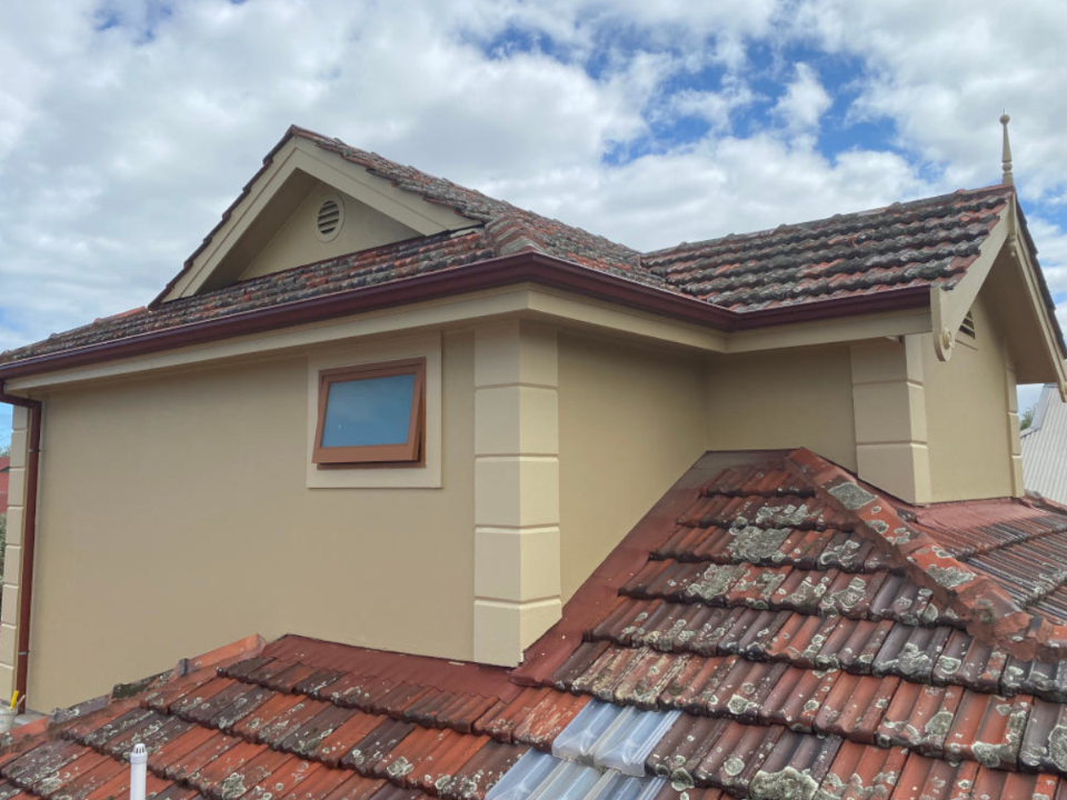 Painting the Exterior Feature Walls