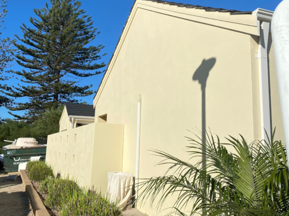 Painting the Exterior Feature Walls